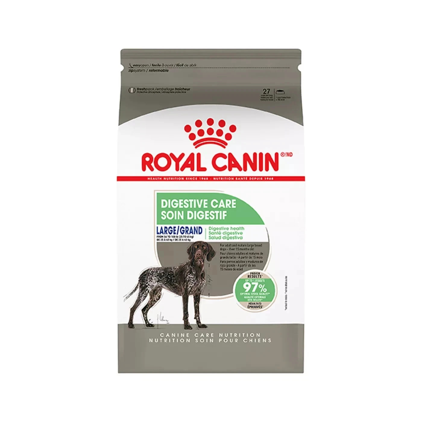 Royal Canin Canine Adult Dry Food – Large Breed Digestive Care Nutrition, 30 lb
