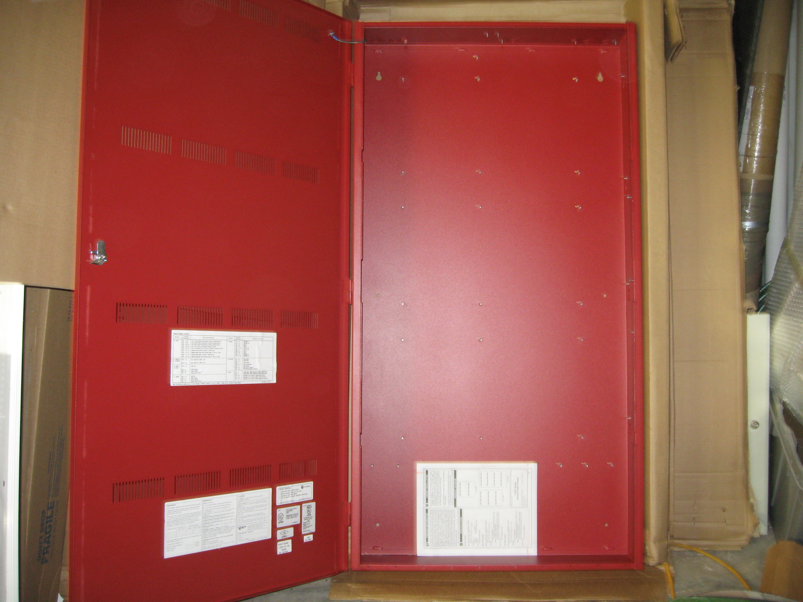 Edwards Est Ge 3-rcc21r Fire Alarm Red Remote Closet Enclosure