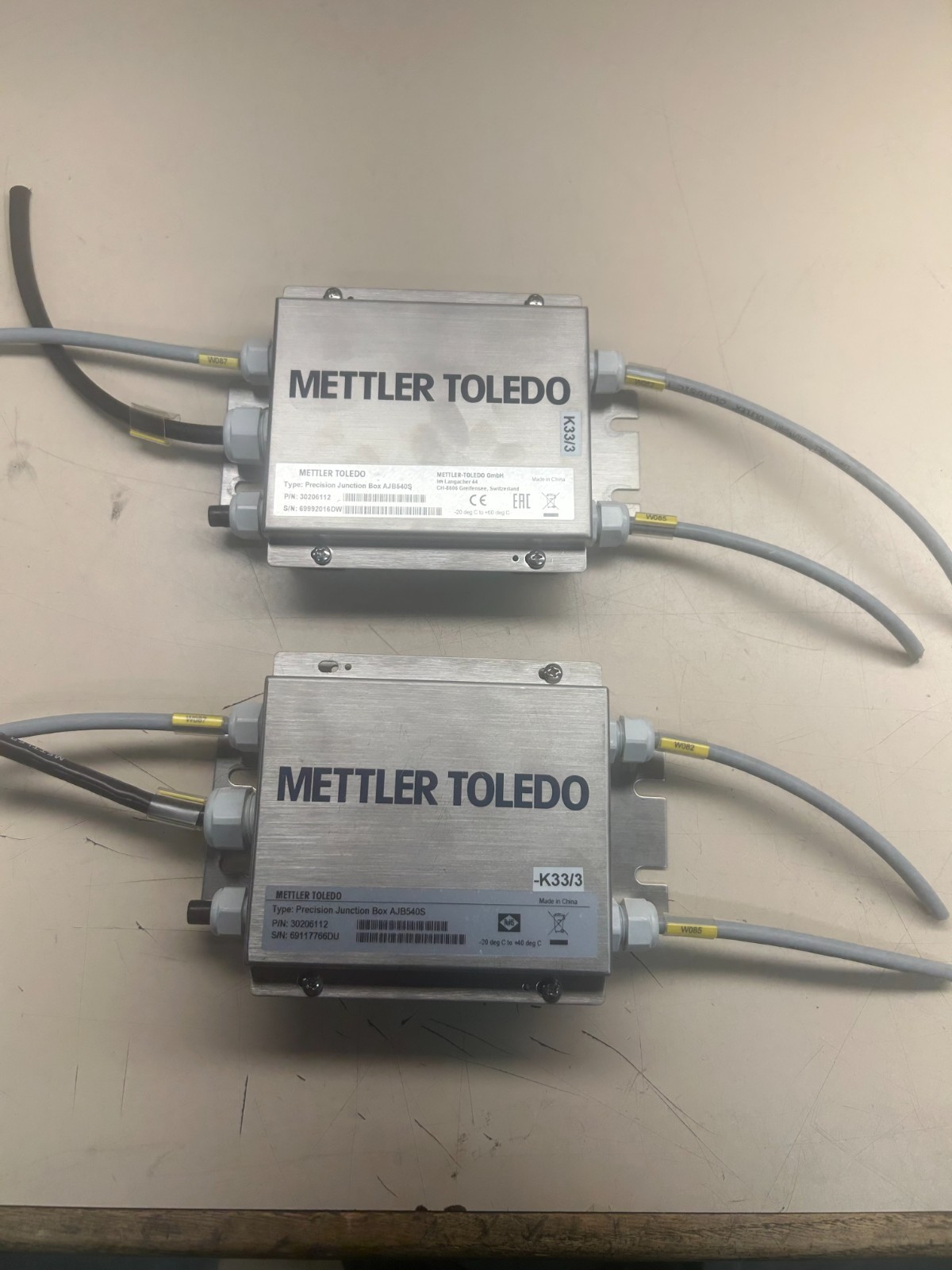Mettler Toledo AJB540S Precision Junction Box p/n 30206112 w/ cables cut
