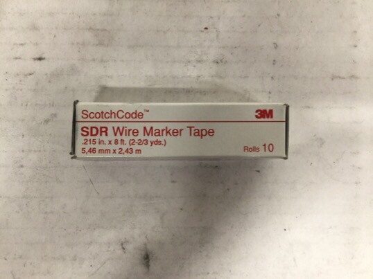 3M SDR WIRE MARKER TAPE – LOT OF 10 ROLLS 09411 T