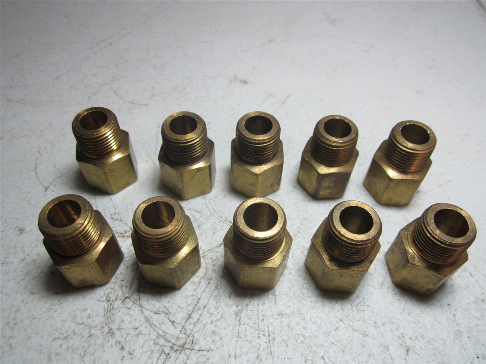 Coilhose Pneumatics (C0606) 3/8″ FPT x 3/8″ MPT Brass Hex Adapter – Pack of 10