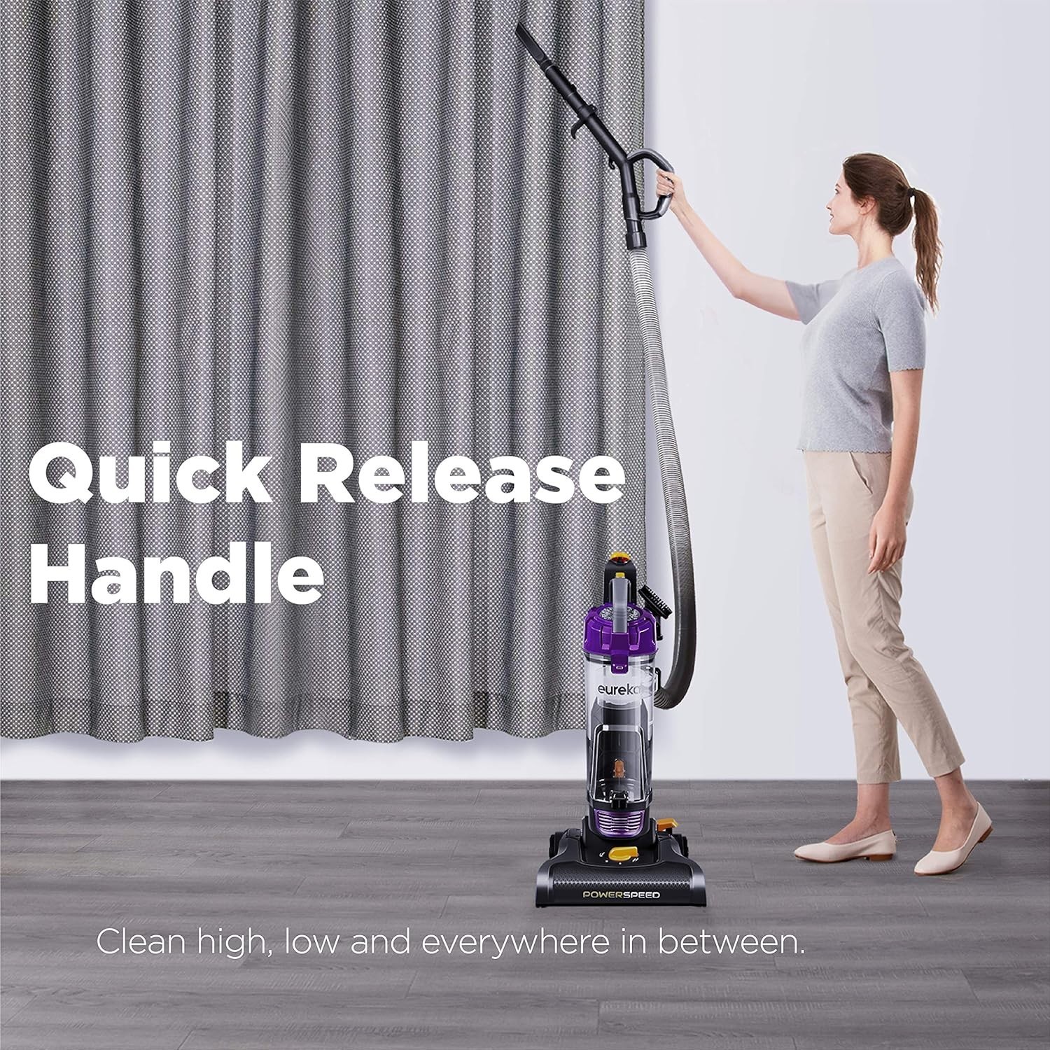 Eureka NEU182B PowerSpeed Bagless Upright Vacuum Cleaner Purple Lightweight