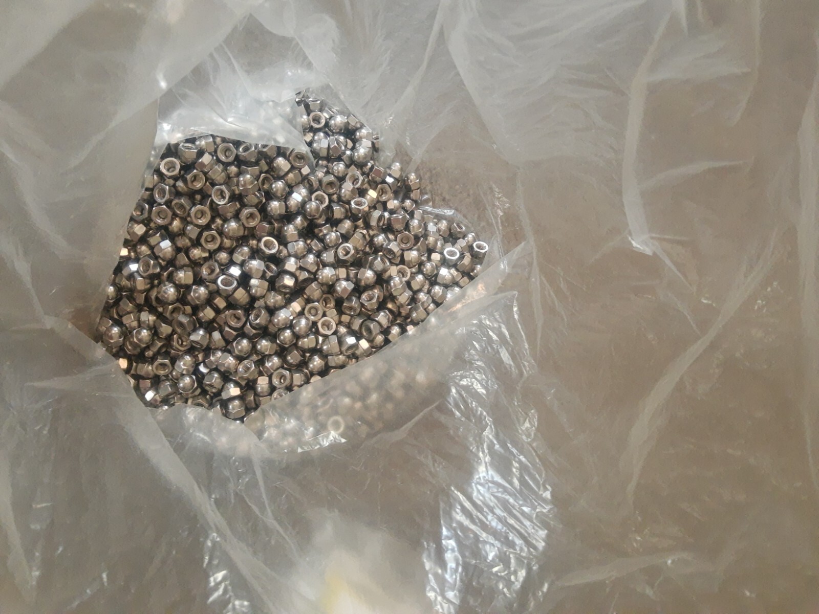 HUGE LOT of 750 Acorn Cap Nut, Stainless Steel, 316, Plain 5/16″ LC-SST-18-8-PL