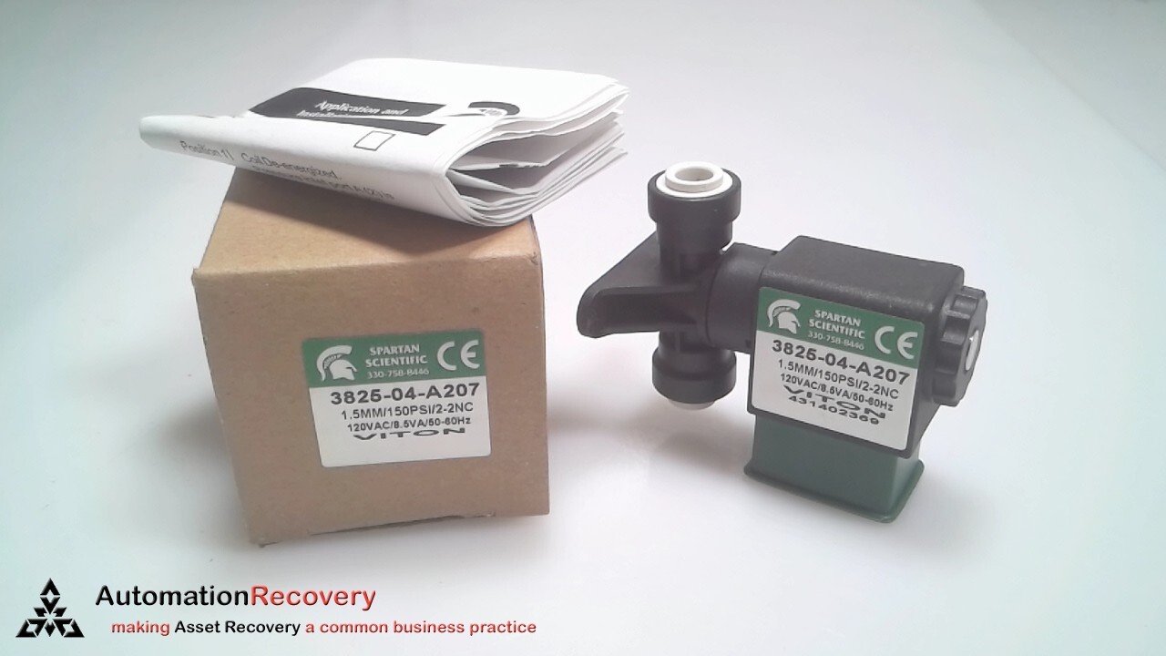 SPARTAN SCIENTIFIC 3825-04-A207 DIRECT ACTING VALVE, NEW #317191