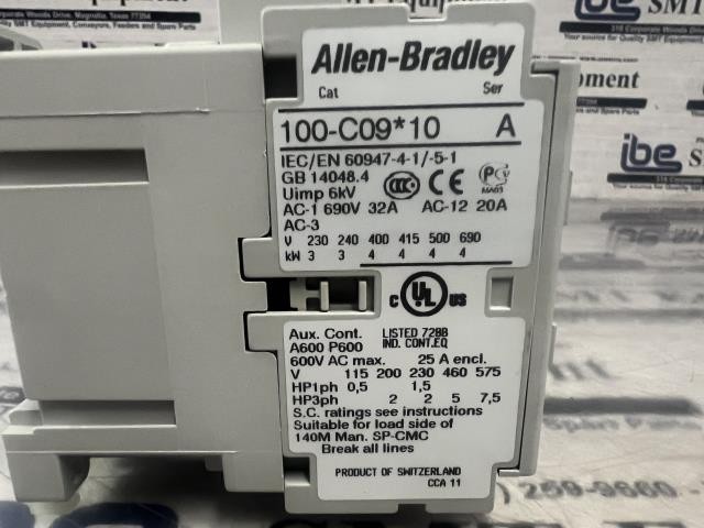 NEW Allen Bradley 3 Pole Contactor – 100-C09-10 w/Warranty