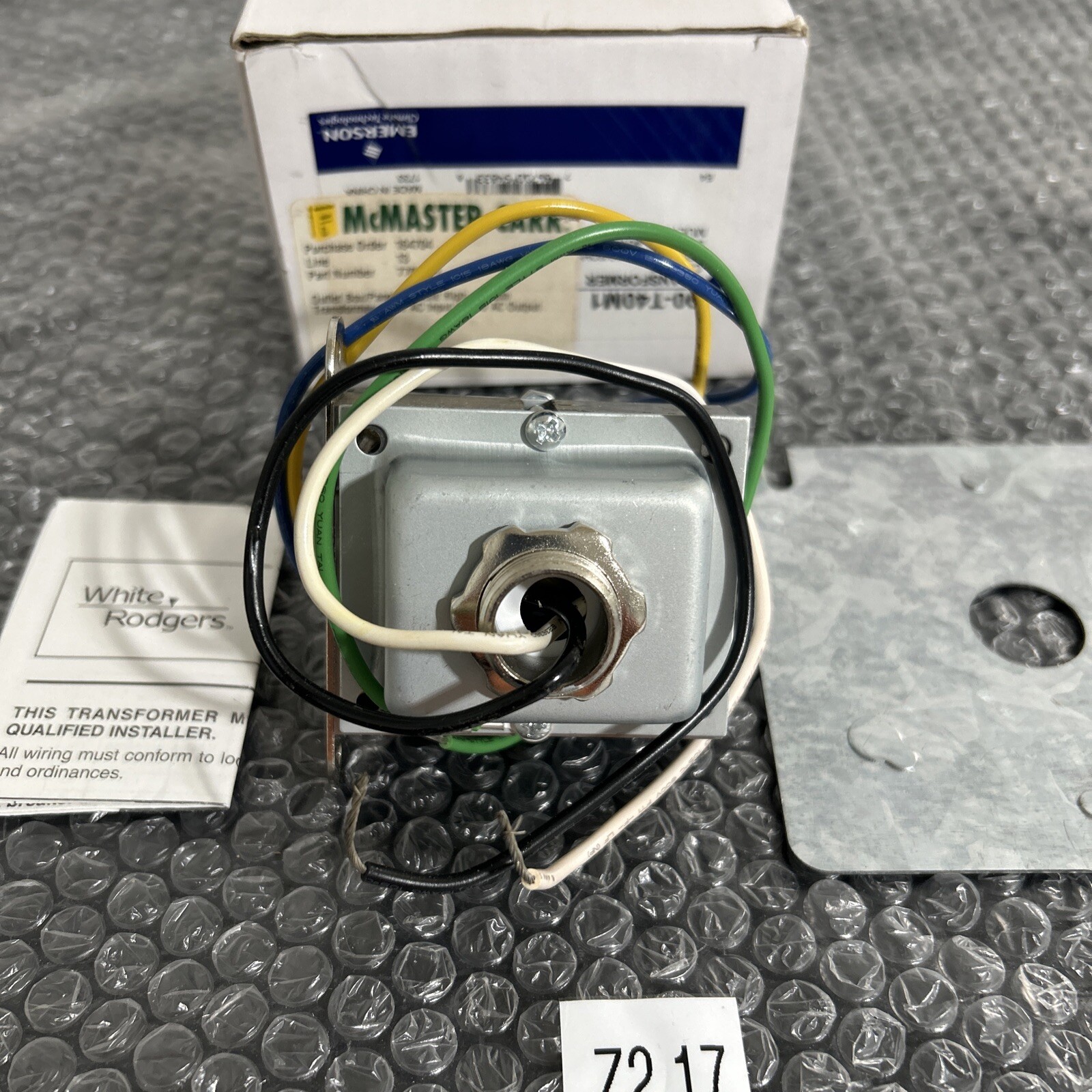 EMERSON 90-T40M1 TRANSFORMER-CLASS 2 120VAC 60 HZ MULTI-MOUNT