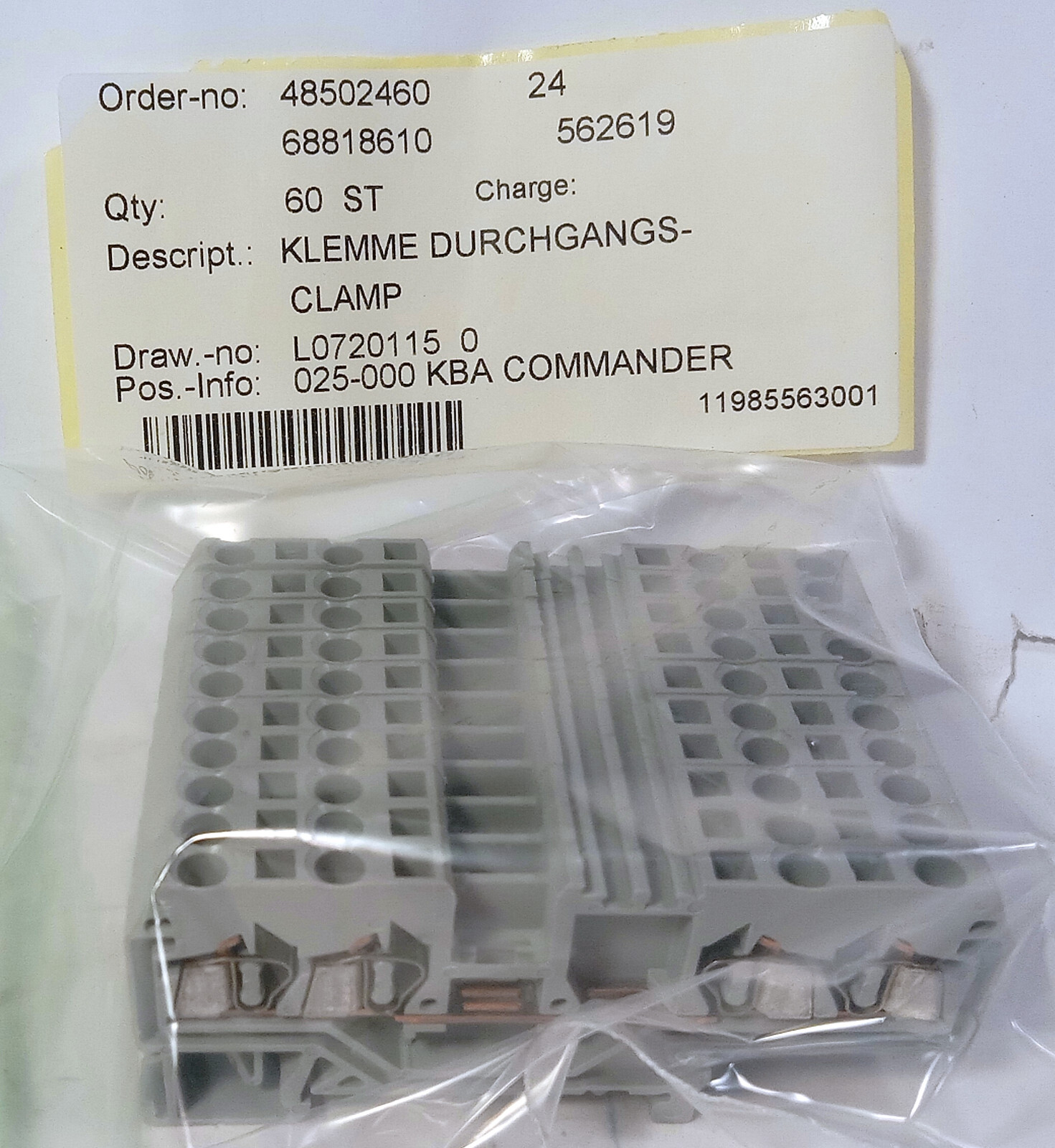 10 NEW WAGO 280 60947-7-1 TERMINAL BLOCKS NNB ***MAKE OFFER***