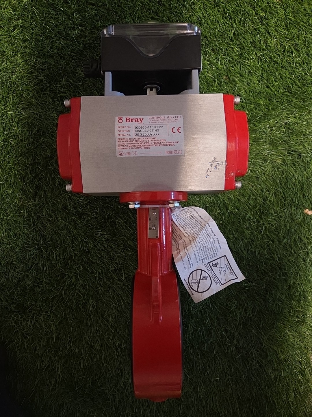 New BRAY CONTROLS 930935-11370533 ACTUATOR W/ BUTTERFLY VALVE