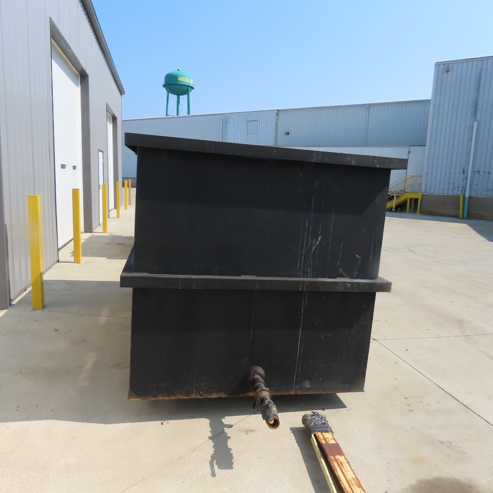 1800 Gallon Open Top Steel Waste Oil Recovery Storage Tank 120″ x 60″ x 60″ Tank