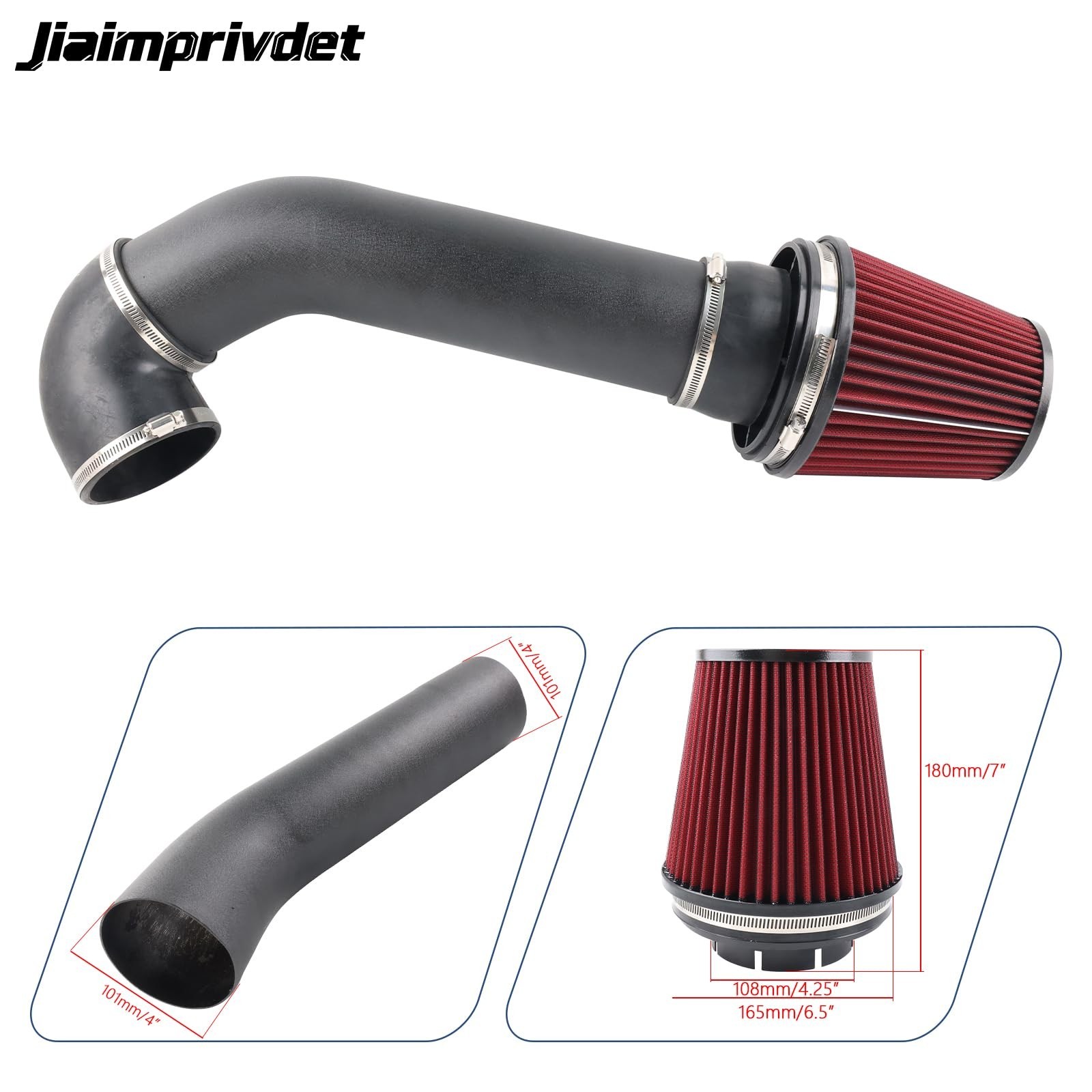 LS Swap Cold Air Intake Kit Compatible with LSX LS1 LS2 4.8L 5.3L 5.7L 6.0L L…