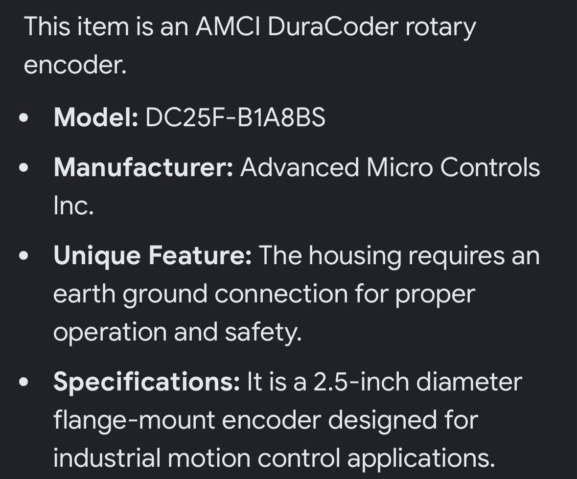 AMCI DC25F-B1A8BS DuraCoder Resolver DC25FB1A8BS Advanced Micro Controls