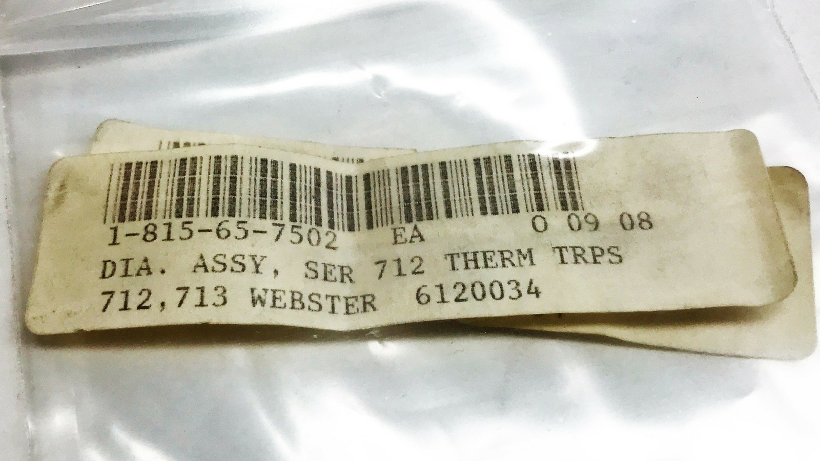 Dunham-Bush Diaphragm Assembly with Seat 6120034 [Lot of 4] NOS
