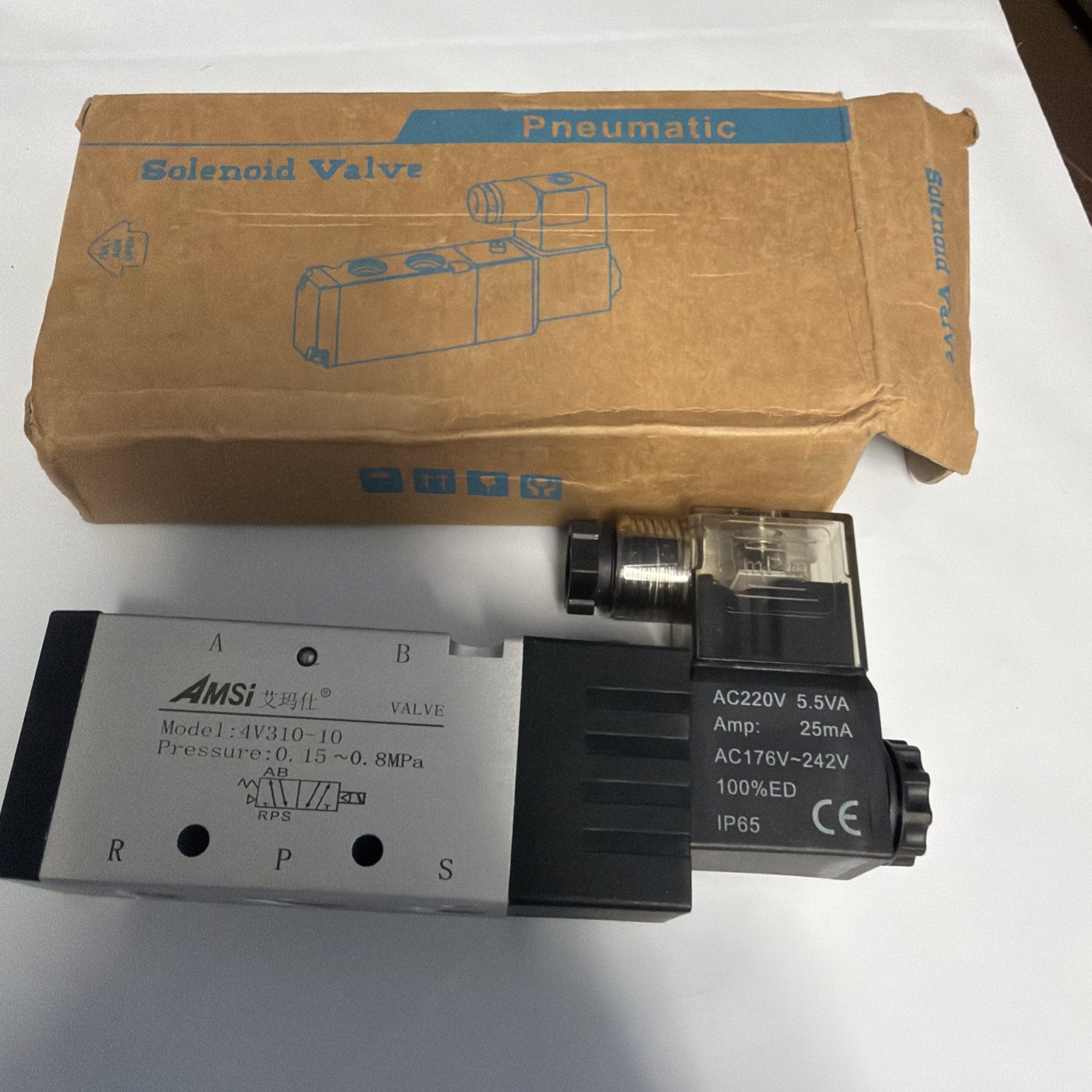 AMSI 24V 5-PORT SOLENOID VALVE 4V310-10