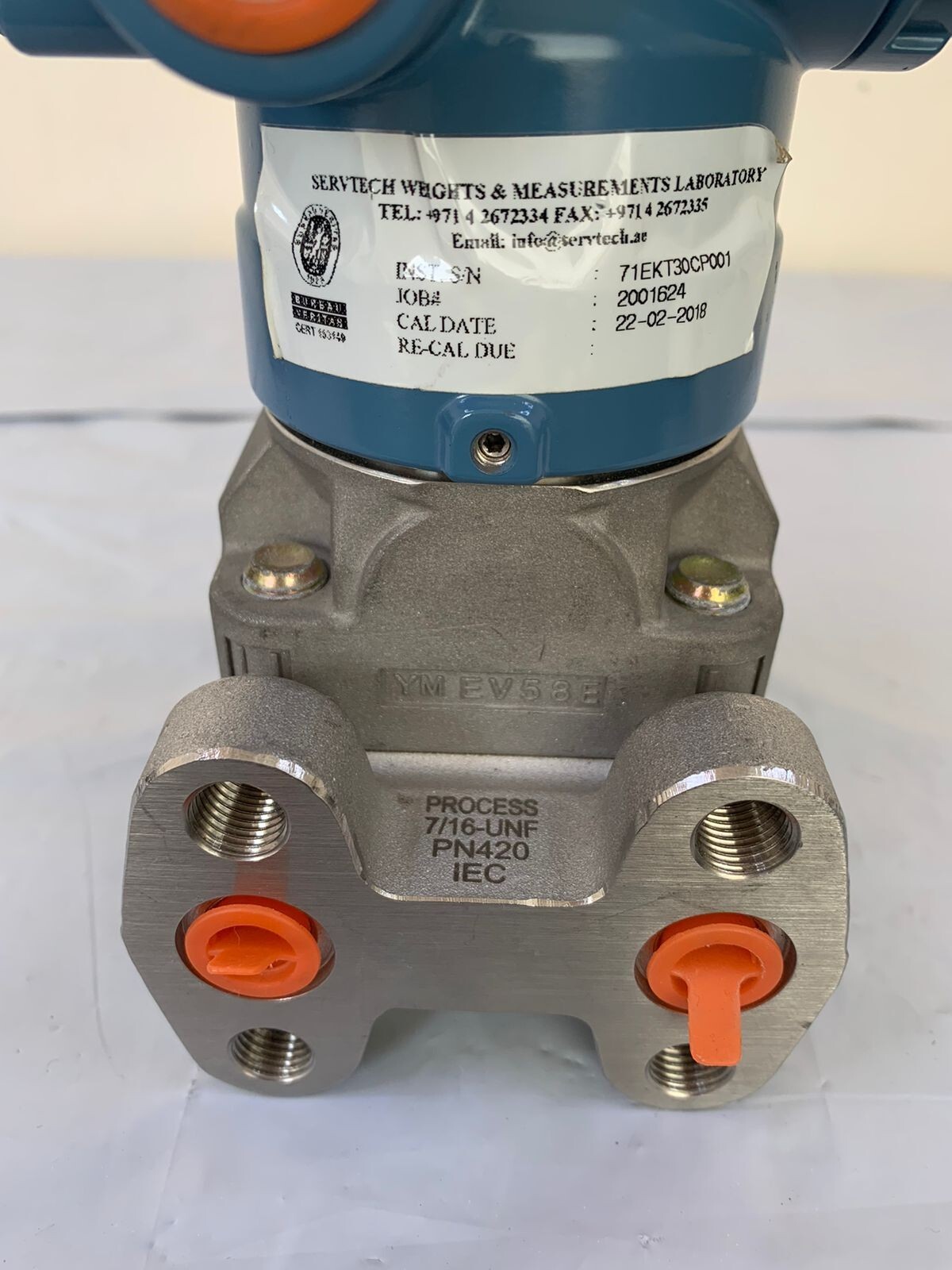 Rosemount / 2051 Pressure Transmitter / HART / WP 3626PSI-250BAR / Cal.0-200MBAR