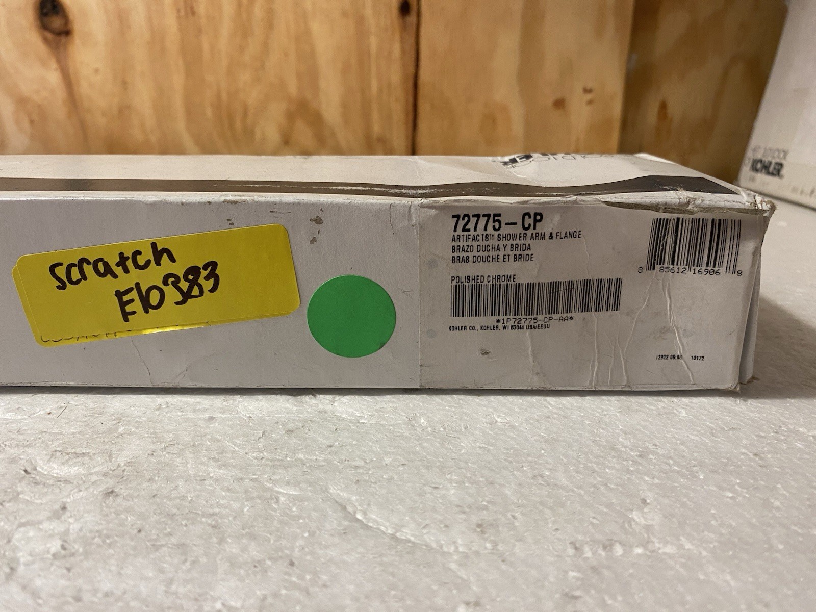 Kohler 72775-CP Artifacts 10-11/16 in Shower Arm and Flange Polished Chrome