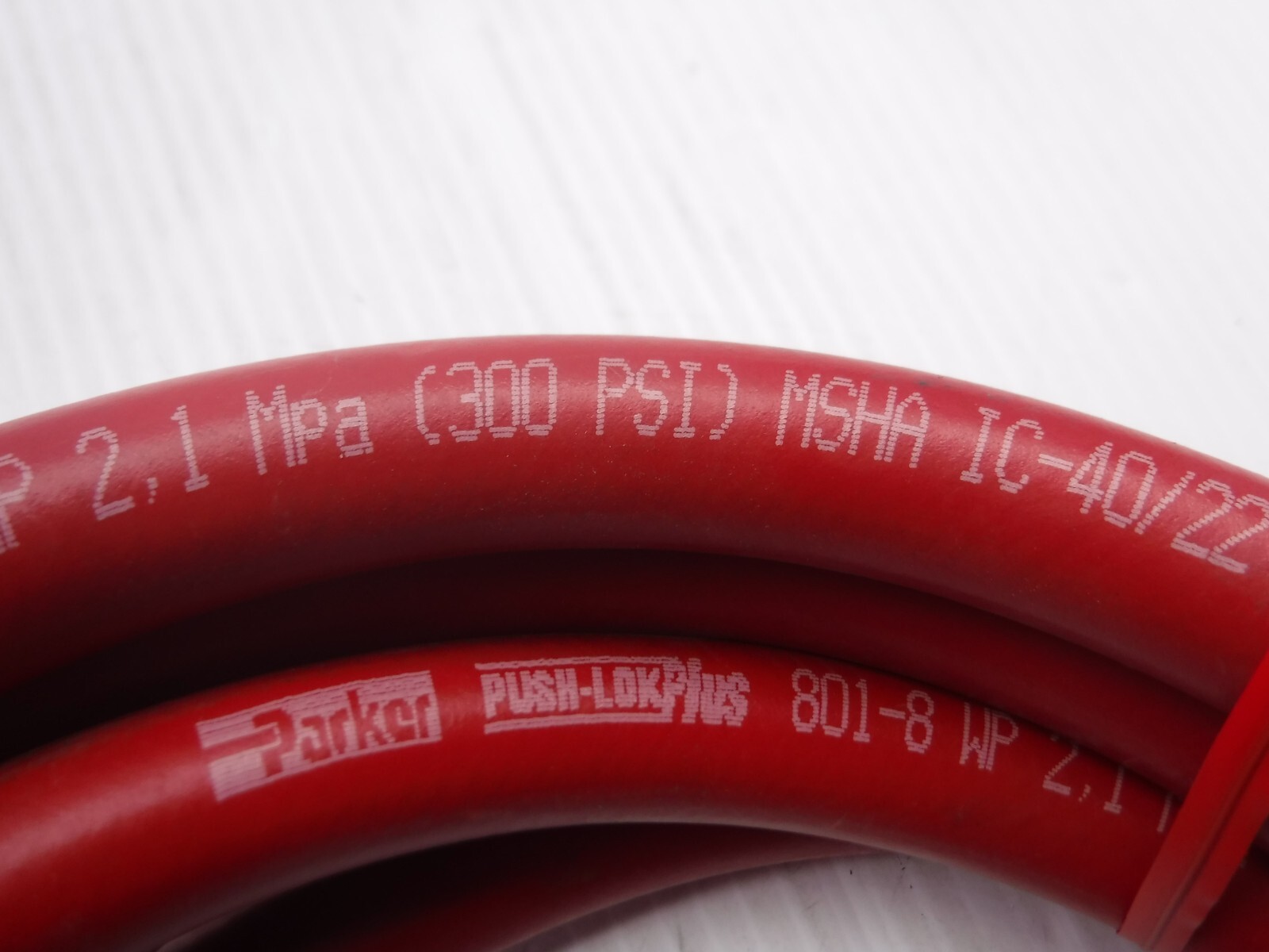 Parker / Push-Lok Plus Hose 801-8 WP 2,1 MPa (300 PSI) MSHA IC-40/22 12,5mm