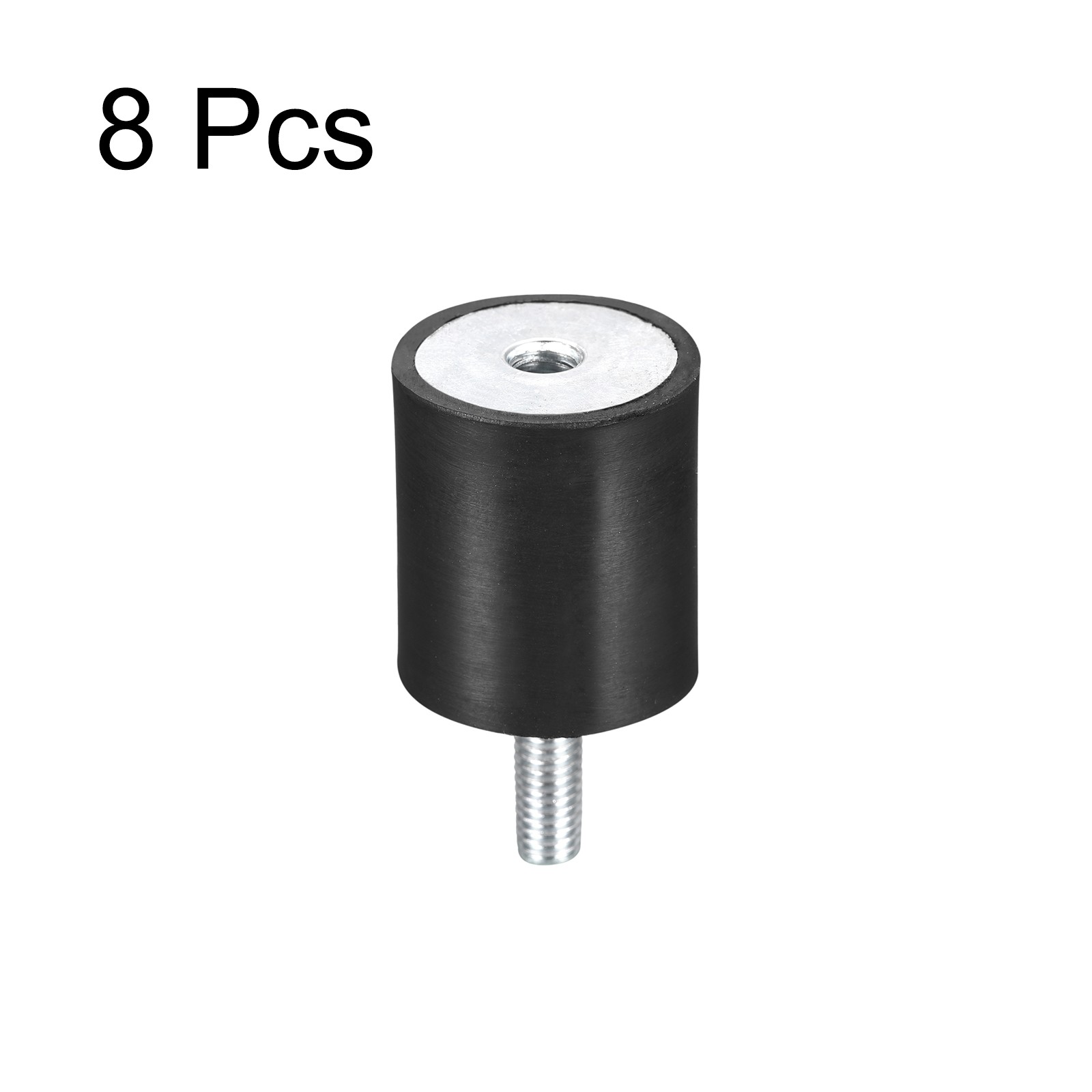 8Pcs M6 Male/Female Rubber Mount D25mmxH30mm