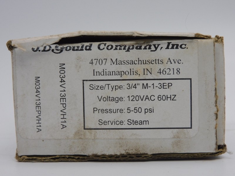 J.D. GOULD M-1-3EP 120VAC 5-50PSI 3/4″ (AS PICTURED) NSMP