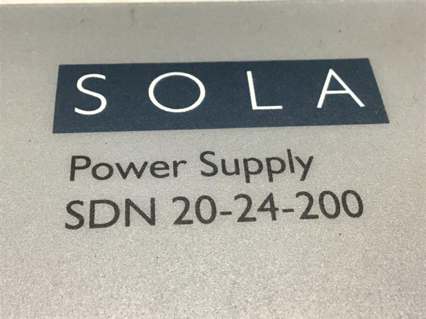 SOLA ELECTRIC Power Supply SDN20-24-200 Used #144460