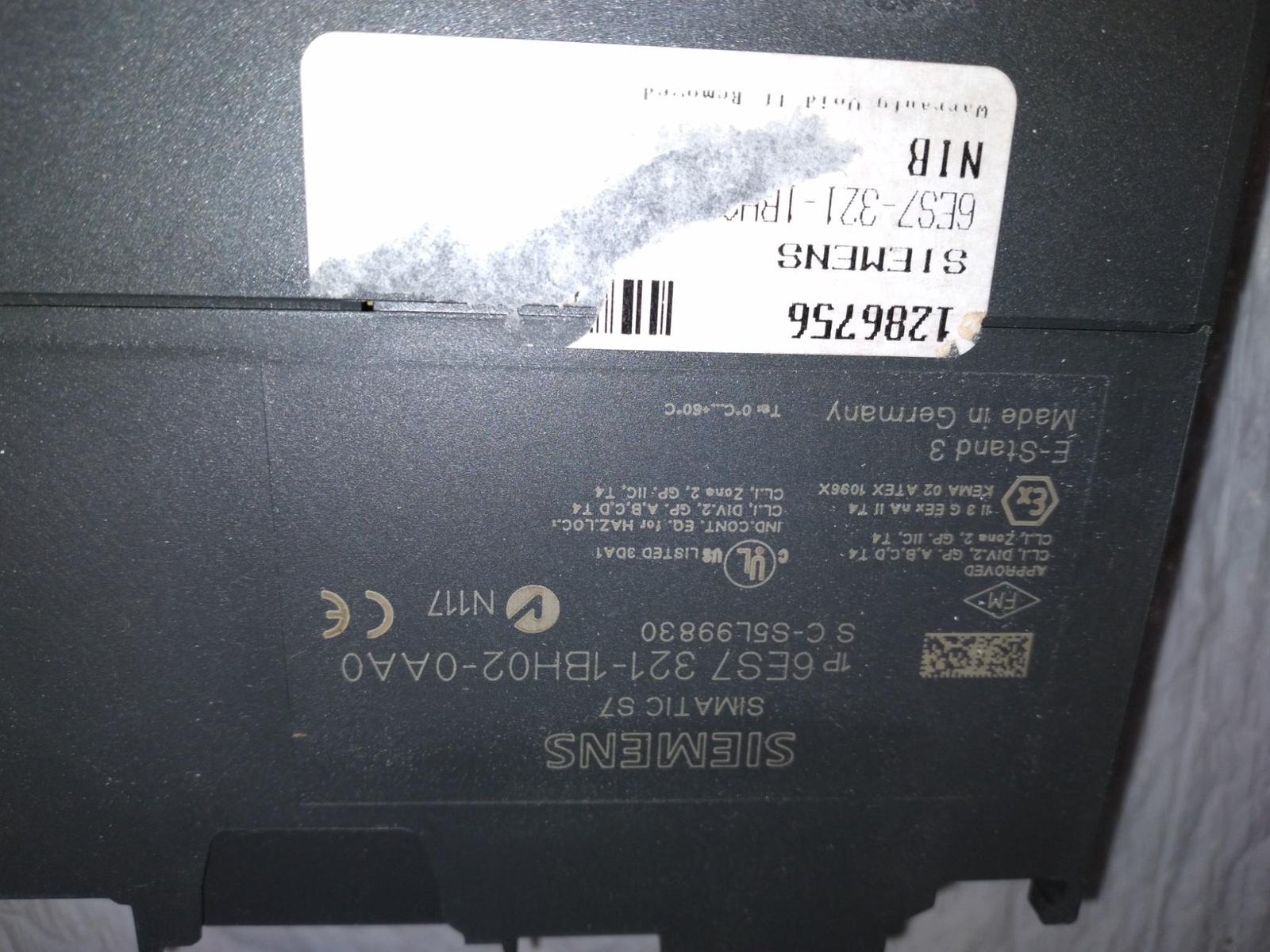 SIEMENS SIMATIC S7 6ES7 321-1BH02-0AA0