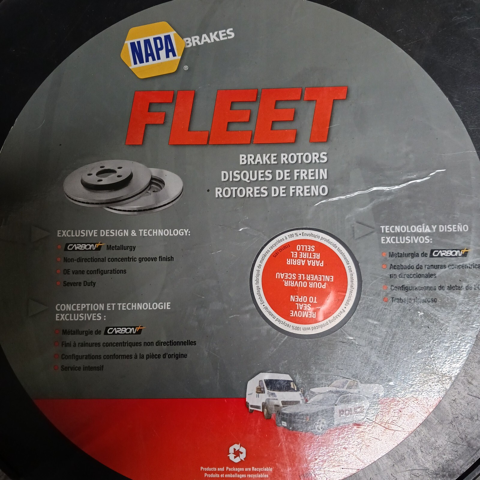 Napa Fleet FT880758 Disc Brake Rotors