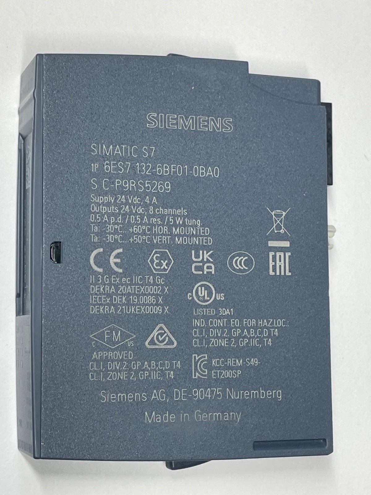 Siemens 6ES7 132-6BF01-0BA0 Digital Output Module ET 200SP