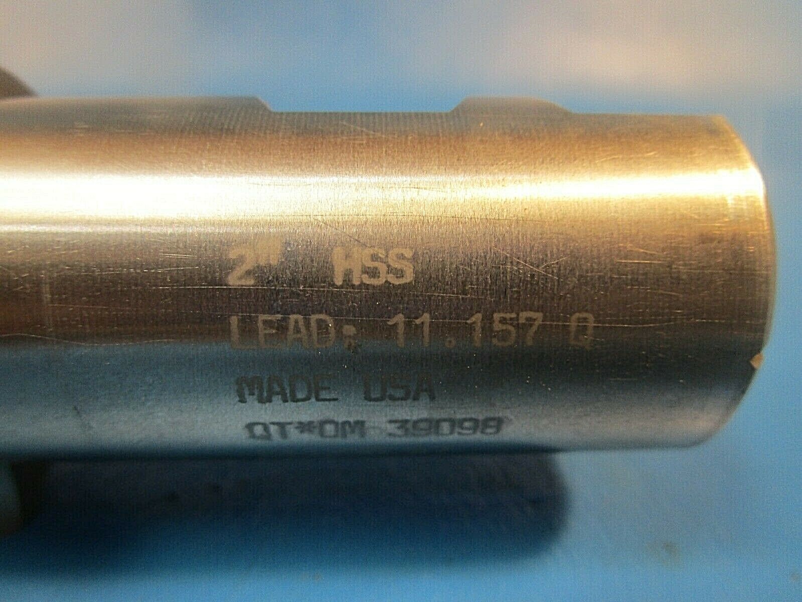 USED Quinco SE64, 39098, 2 x 1 1/4 x 2 x 4 1/2″, 3-Flute Single End 30 Deg.