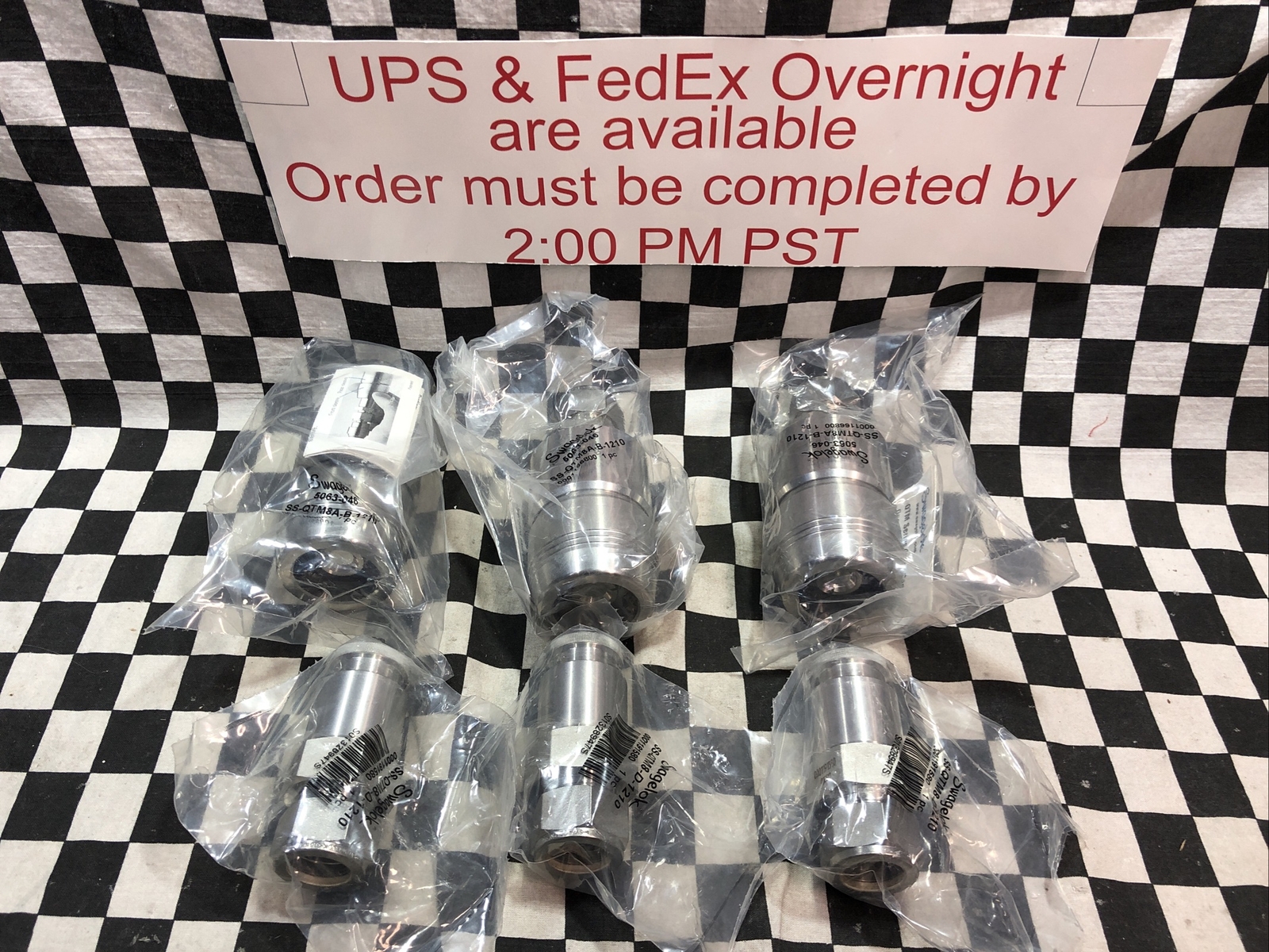 Swagelok Quick Connect Body 3/4″, SS-QTM8A-B-1210 & SS-QTM8-D-1210 LOT OF 3 SETS