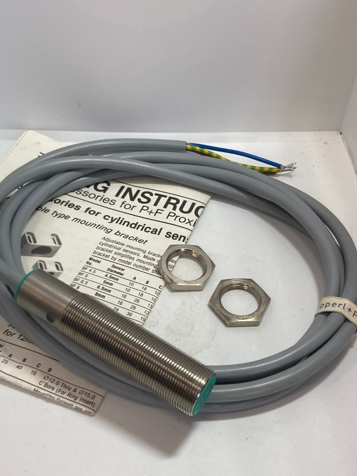 PEPPERL+FUCHS NJ5-18GM-WO PROXIMITY SWITCH 20-250VAC 45-65HZ NNB