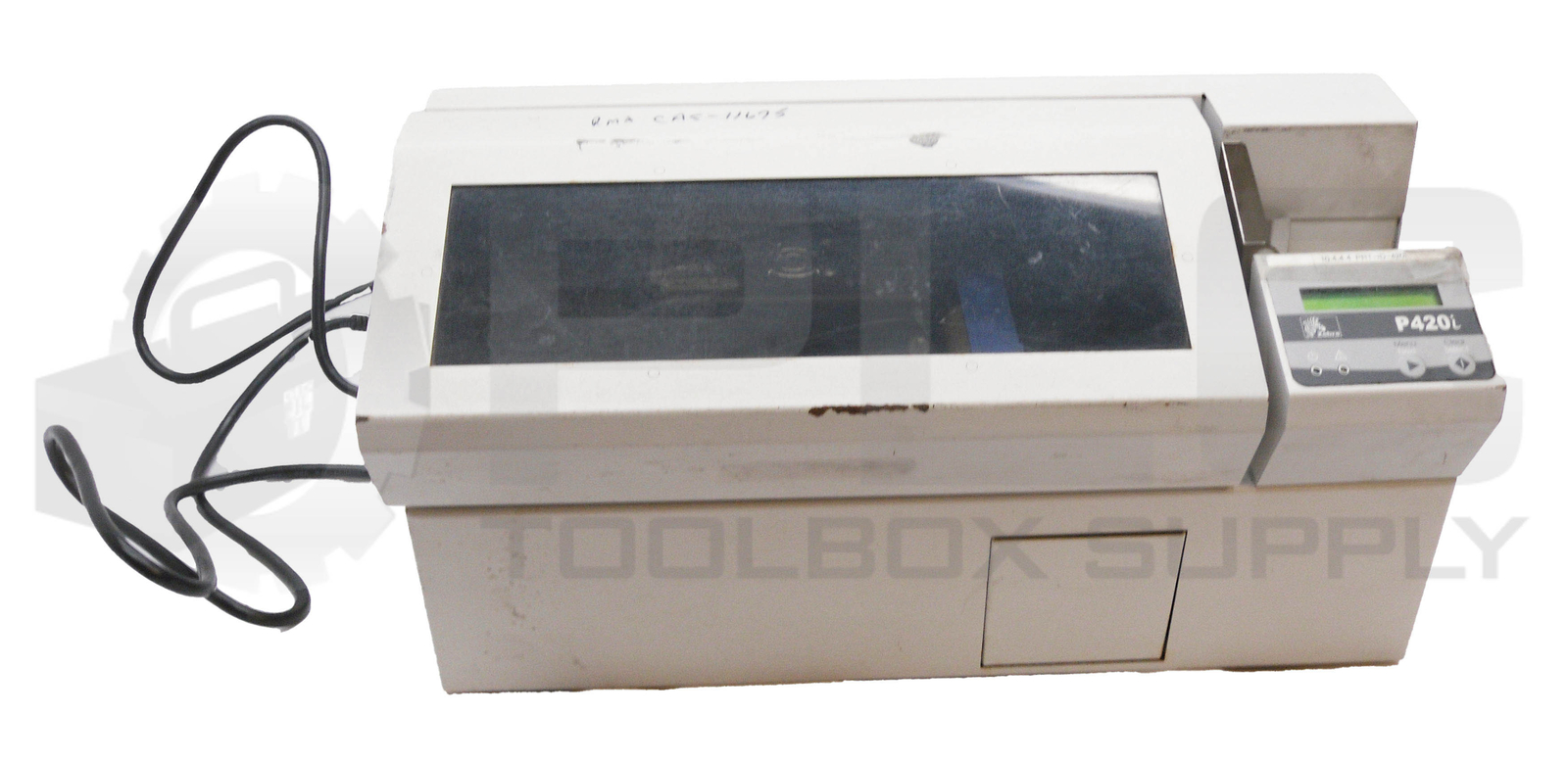 ZEBRA P420I-0000C CARD PRINTER 110-230VAC 0.8-0.4A 50-60HZ P420I *POWERS ON*