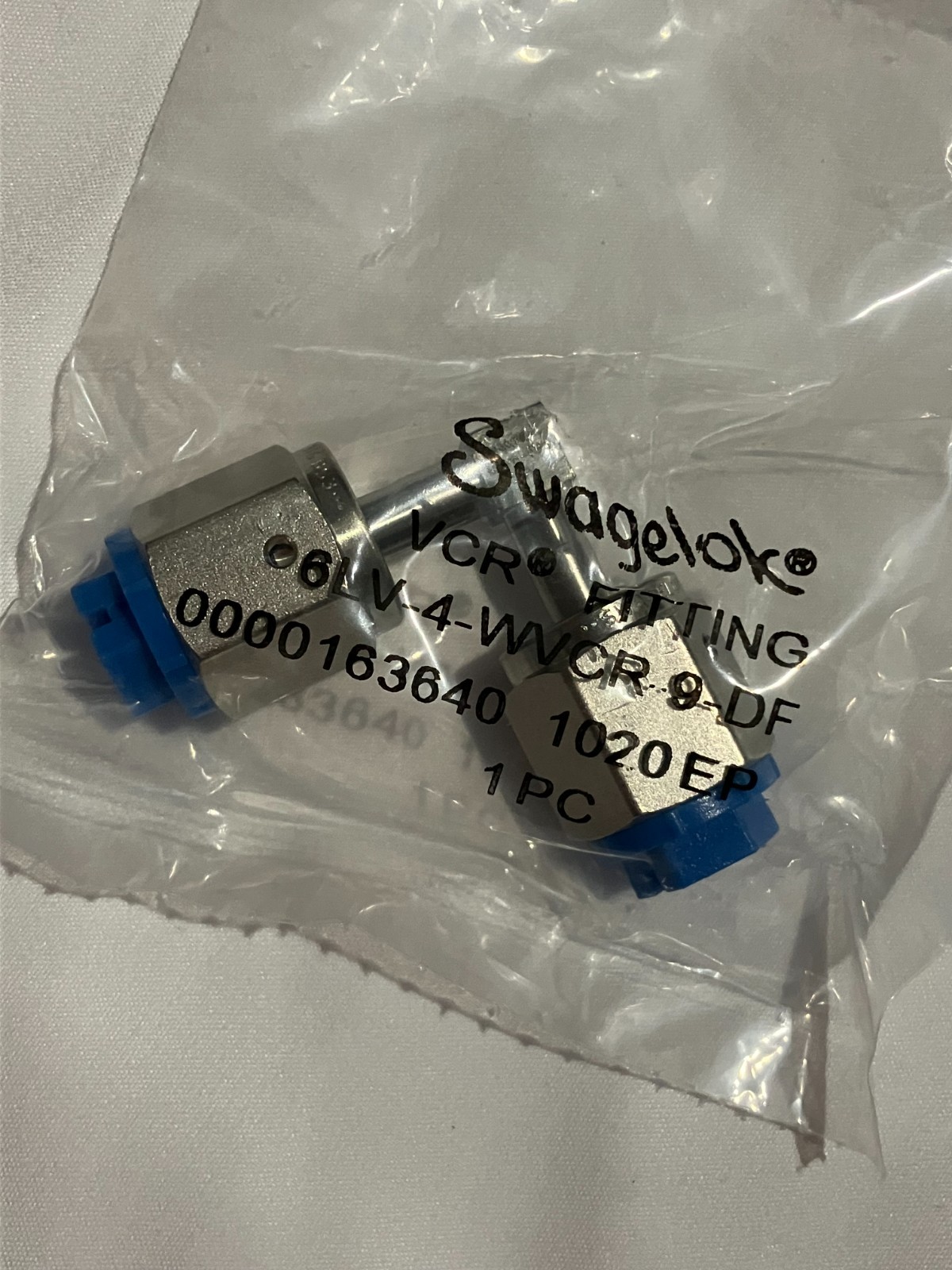 NEW Swagelok 6LV-4-WVCR-9-DF FITTING 316L VAR WELDED VCR FACE SEAL 1/4IN FEMALE