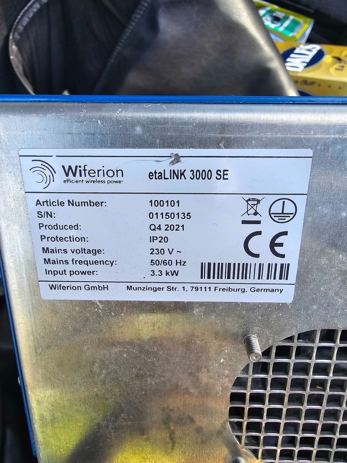Wiferion etaLINK 3000 Industrial Wireless Charging System(s), LOT PRICE REDUCED
