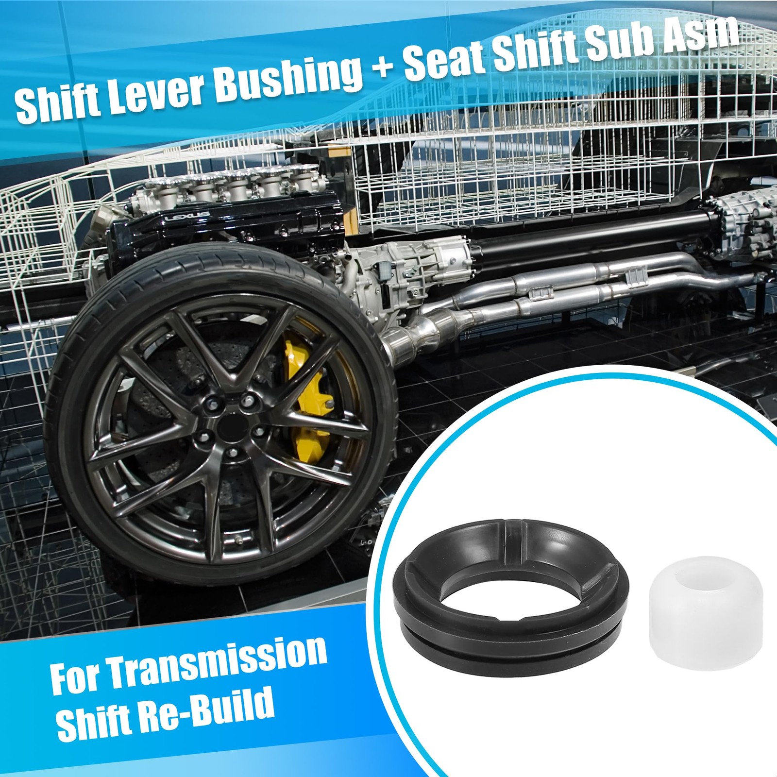 X AUTOHAUX 1 Set Manual Transmission Shift Lever 0.98″, White Black Green