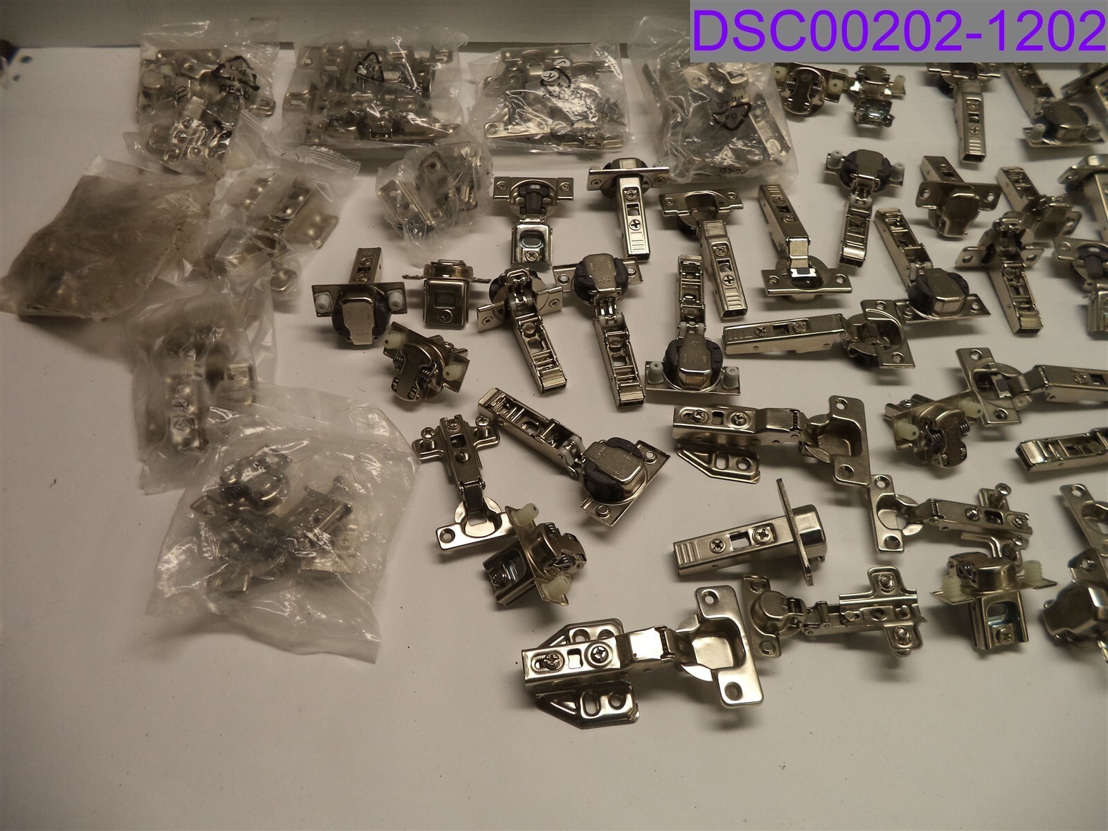 Qty = 57: Cabinet Hinges Mixed Lot, Many styles and Types