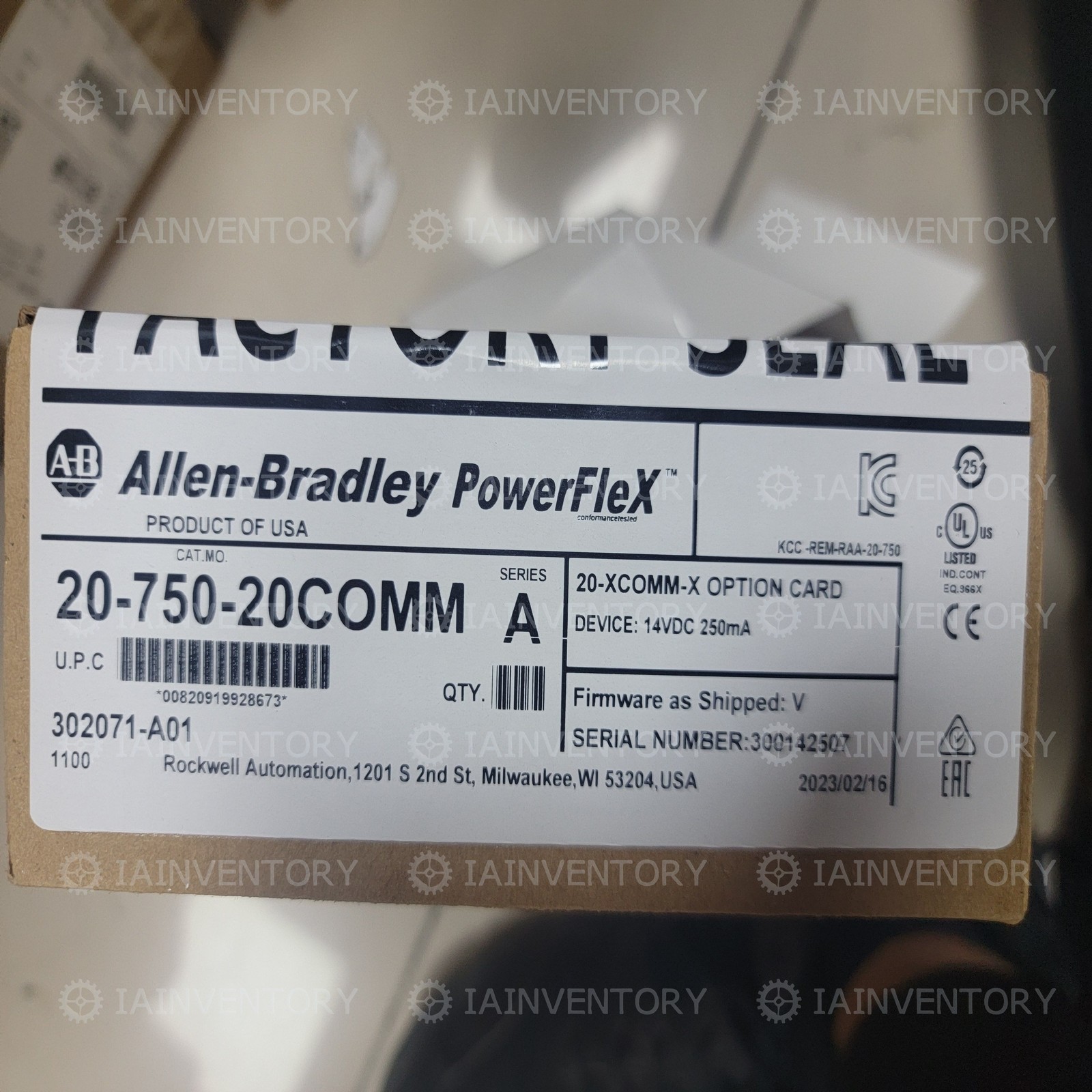 1PC NEW Allen-Bradley 20-750-20COMM With 1 Year warranty In Stock