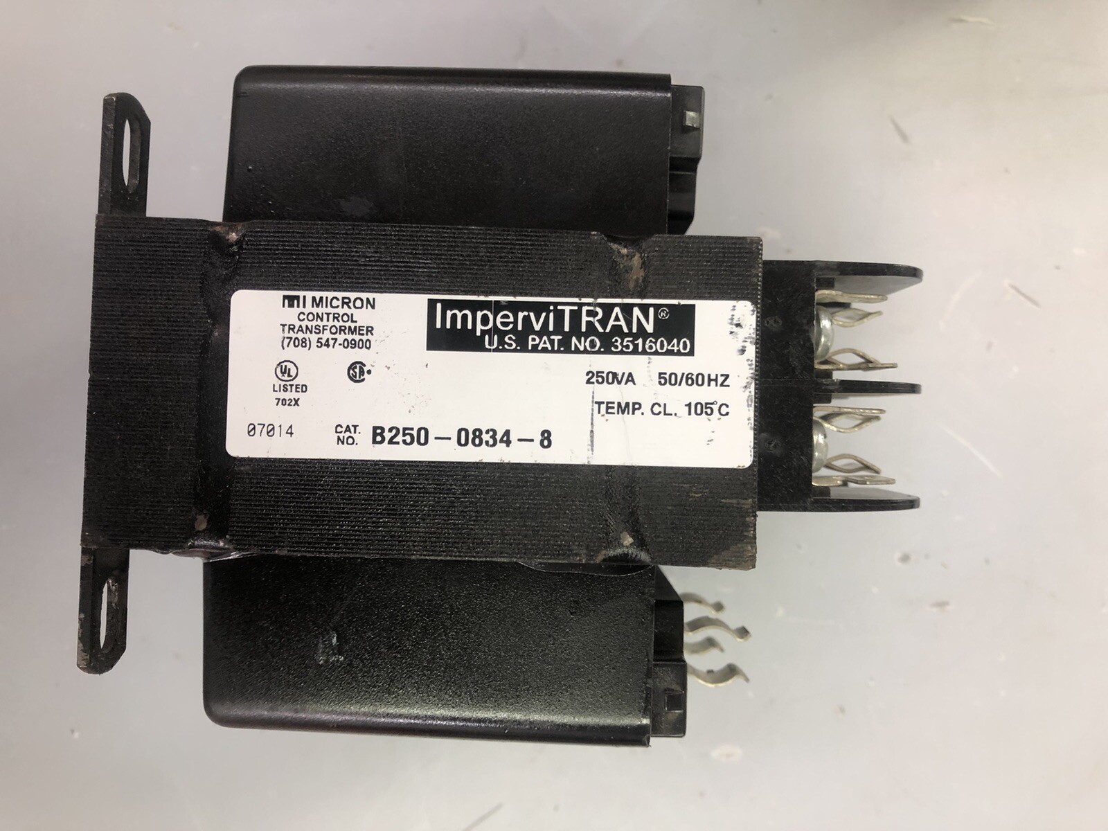 MICRON, B250-0834-8, B25008348, 250VA, 50/60Hz, TRANSFORMER