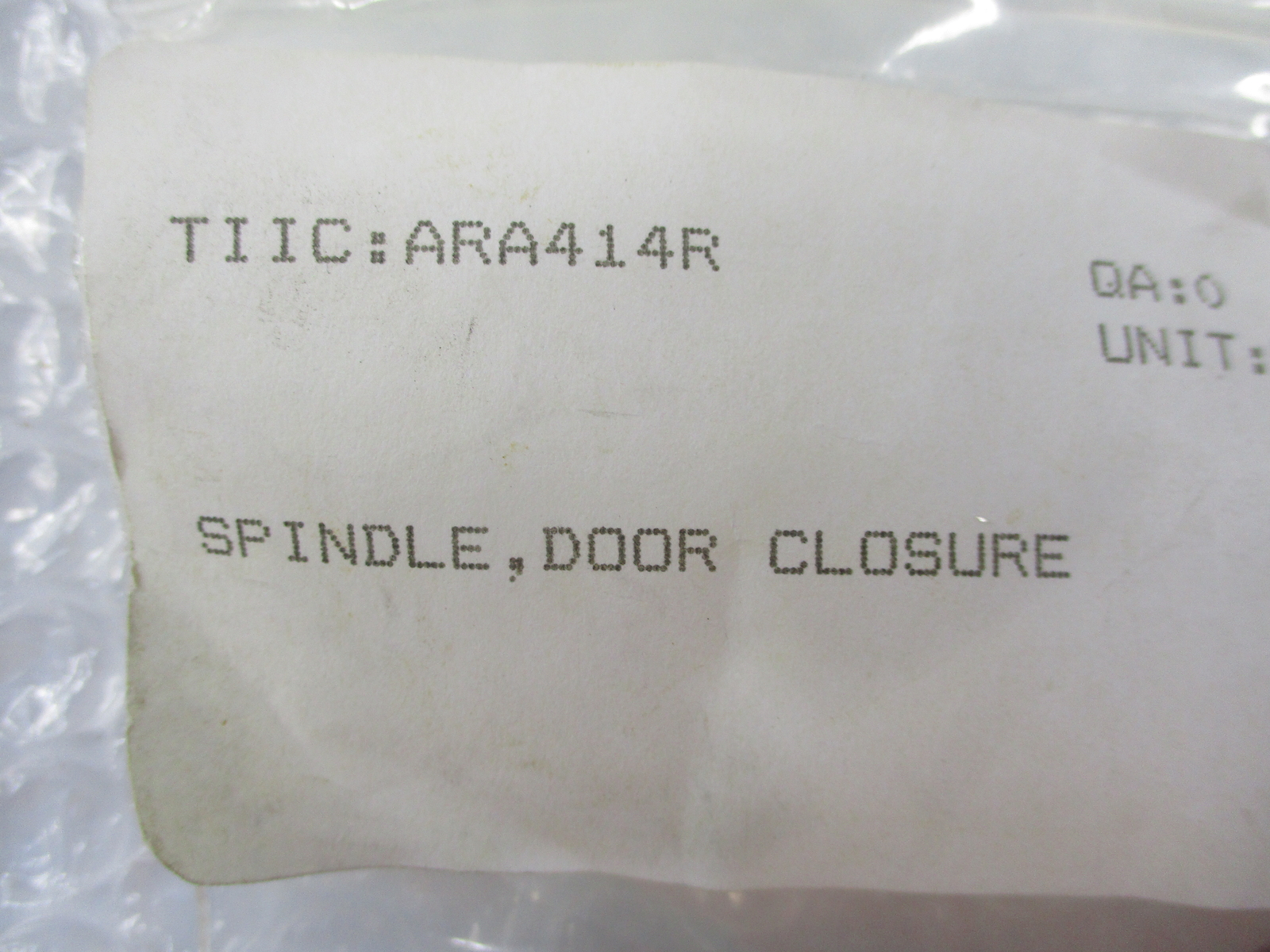 INDUSTRIAL SPARE ARA414R SPINDLE NSNP