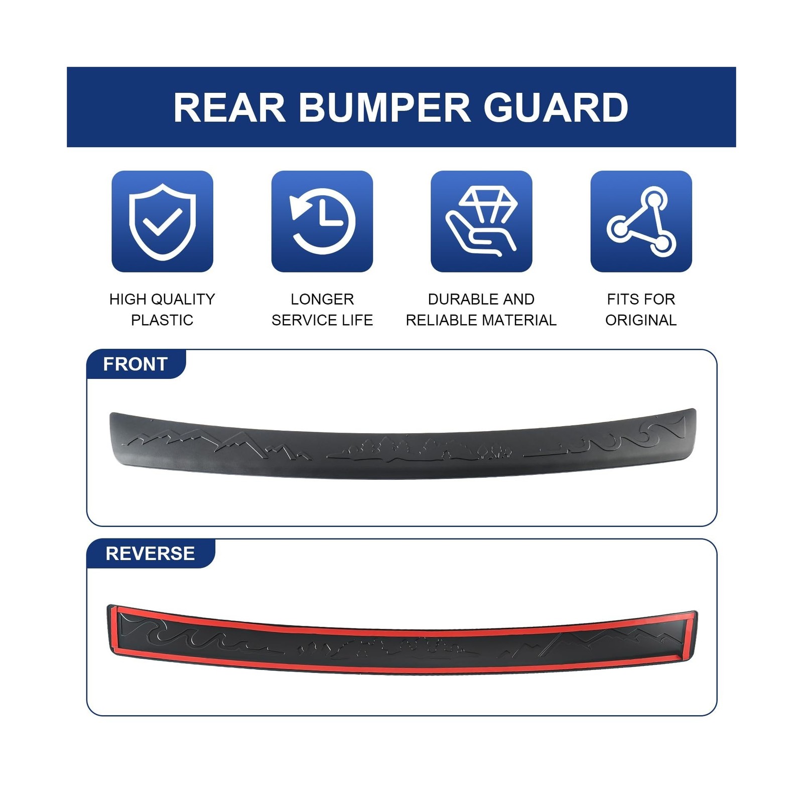 Rear Bumper Guard for Subaru Crosstrek 2024 2025 Rear Bumper Protector E771SF…