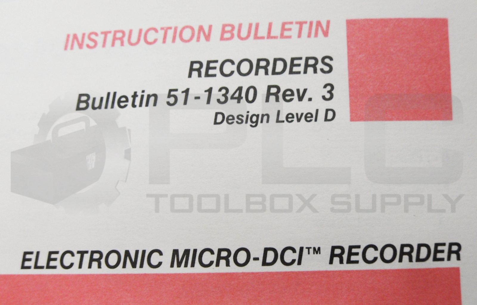 NEW FISCHER & PORTER 51-1340 ELECTRONIC MICRO-DCI RECORDER *READ*