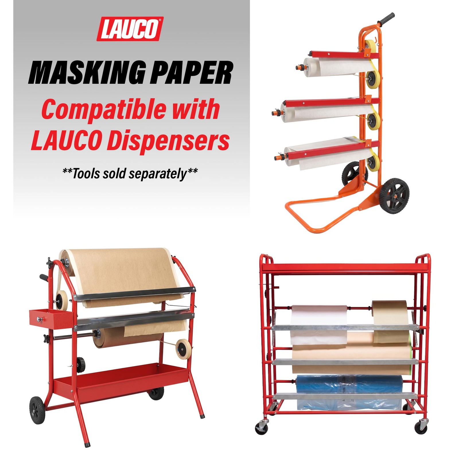 LAUCO White Masking Paper Automotive Painters Multi-Purpose 36” x 9000” (750′)
