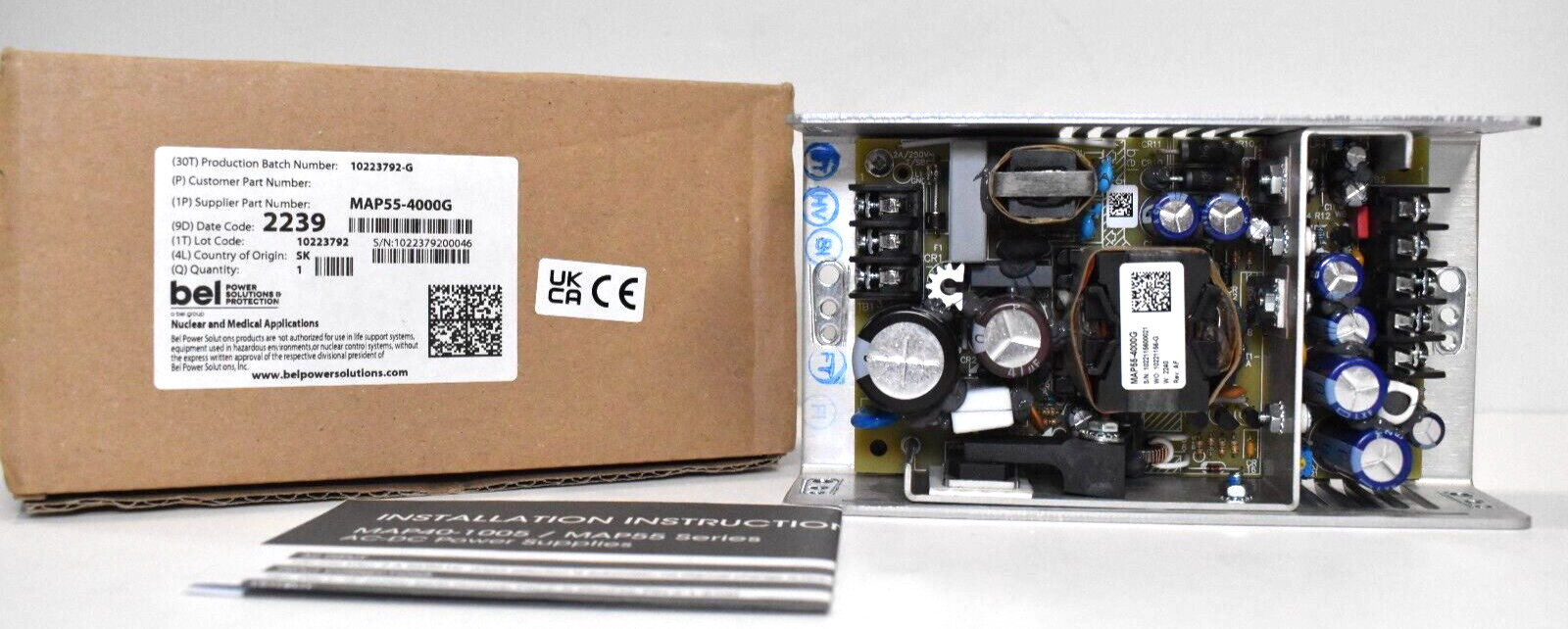 Bel Power MAP55-4000G DC Power Supply New