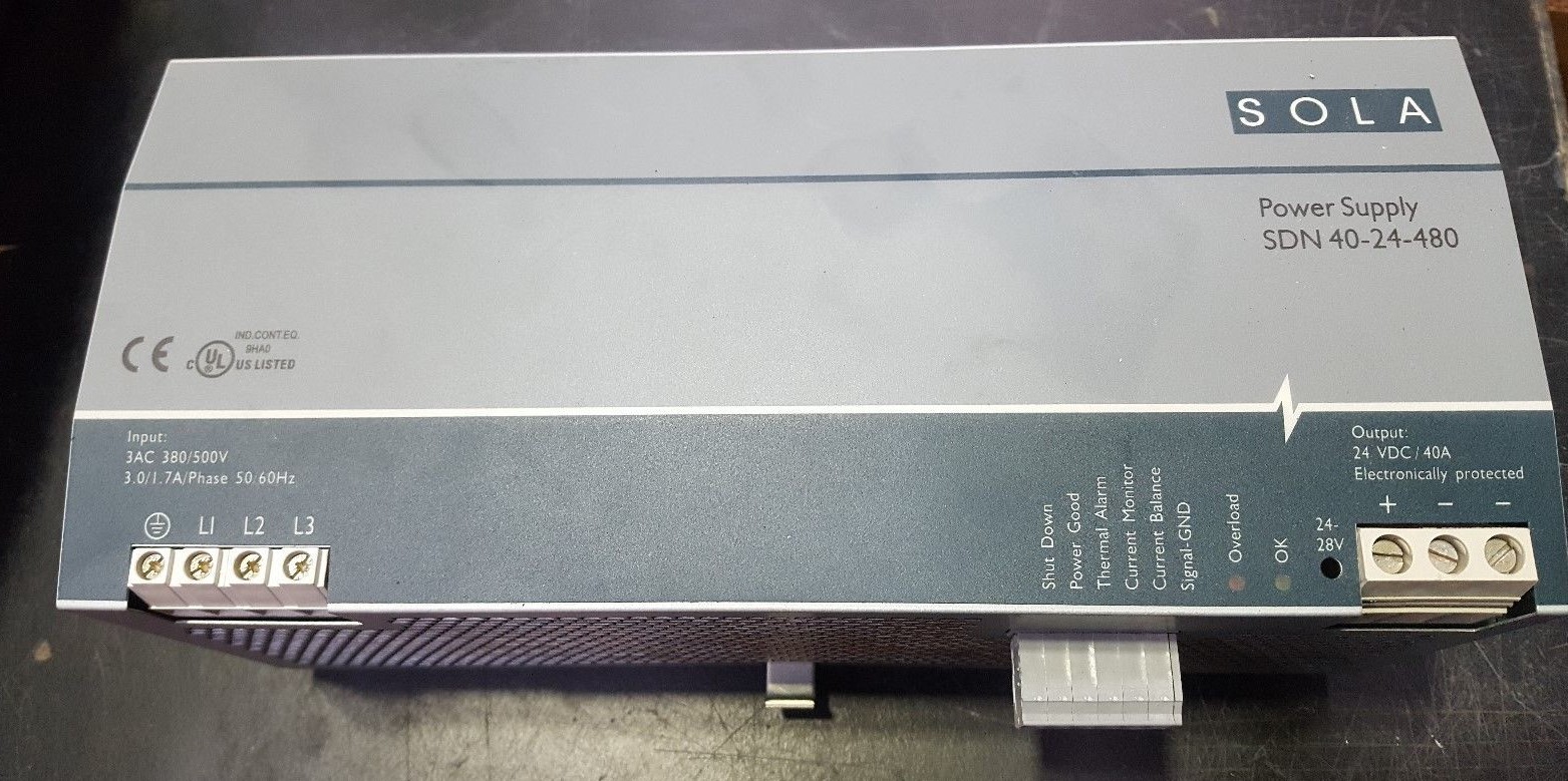 SOLA SDN 40-24-480 POWER SUPPLY (R5S14.6)