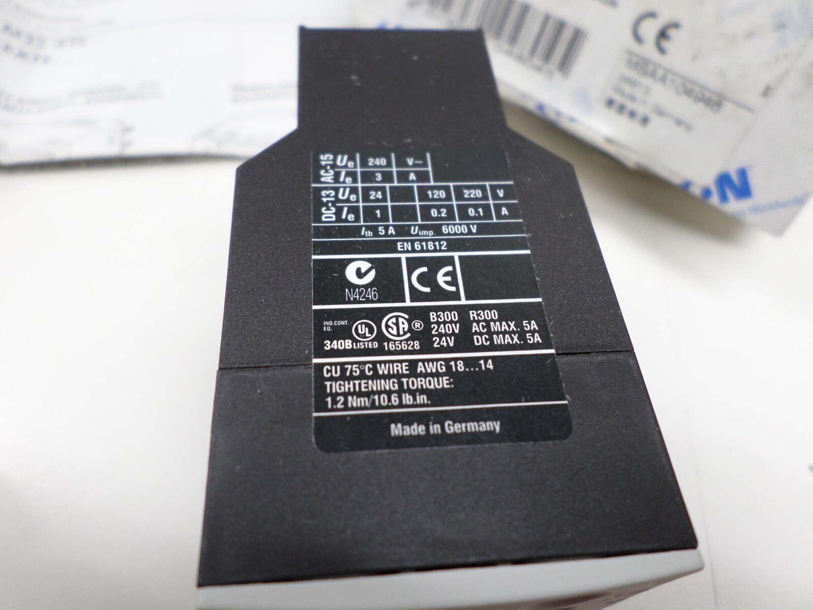 EATON Type DILM32-XTED11-100(RA24) Timing Relay XTCEXTED100C11T