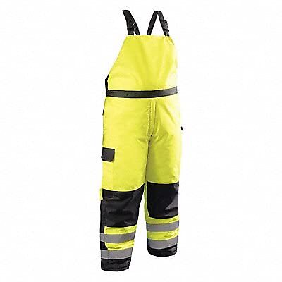 OccuNomix Hi-Vis Winter Bib Pants Yellow w/ Reflective Tape XL