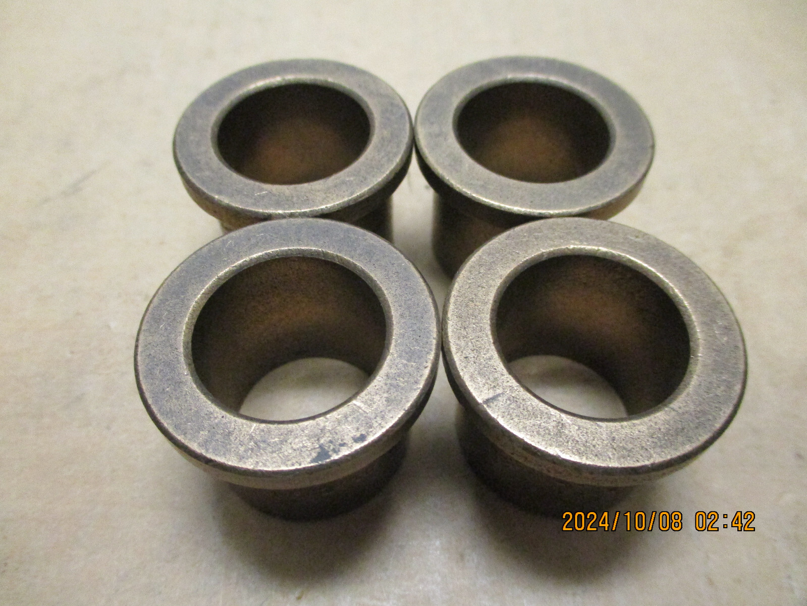NEW BOSTON FB1418-8, 7/8″ X 1-1/8″ X 1″, FLANGED OILITE BRONZE BUSHING, 4PC’S LT