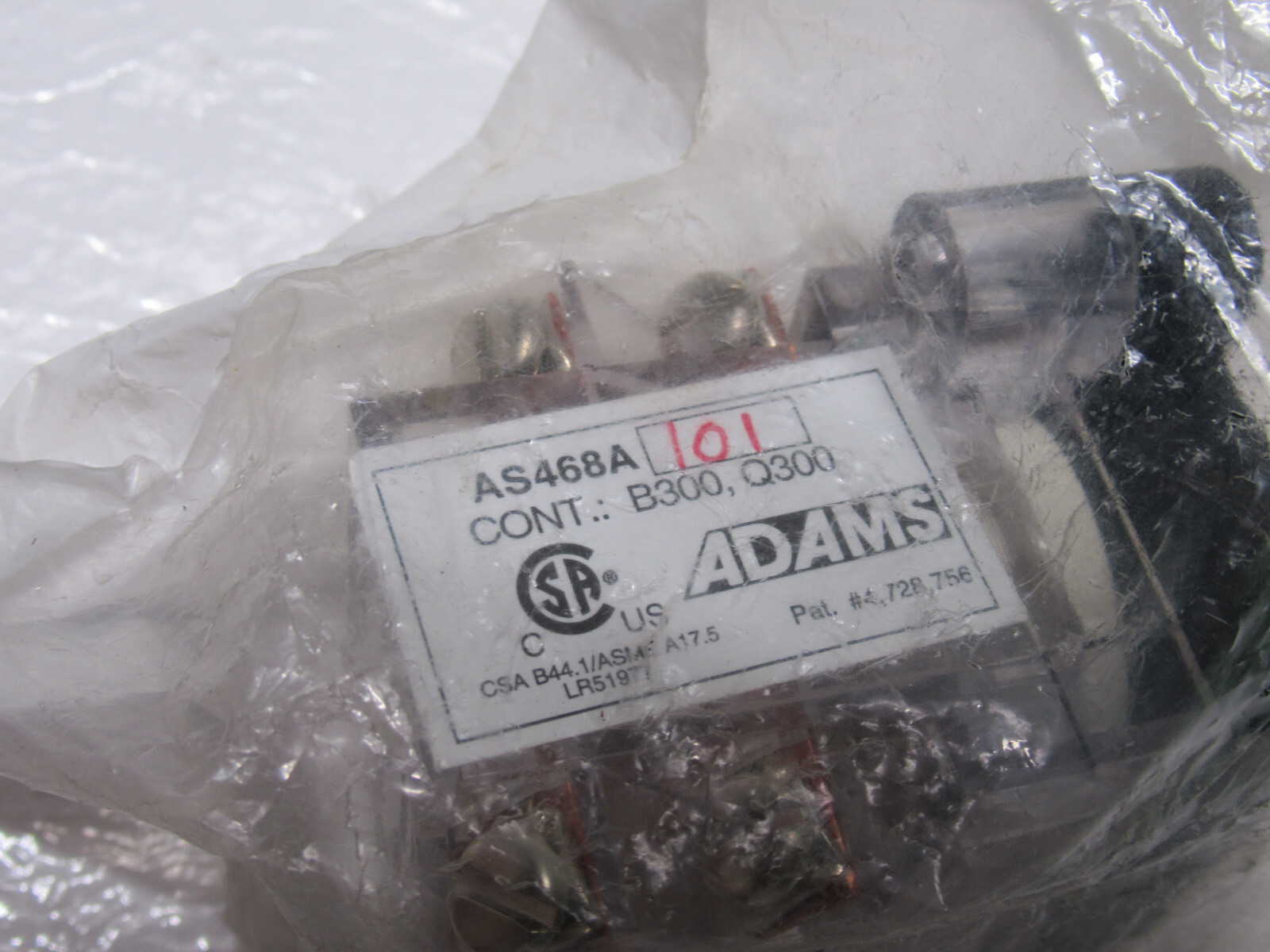 2-PACK LOT NEW ADAMS SURVIVOR AS-468A101 FIRE SERVICE (HALL) ON/OFF KEY SWITCH