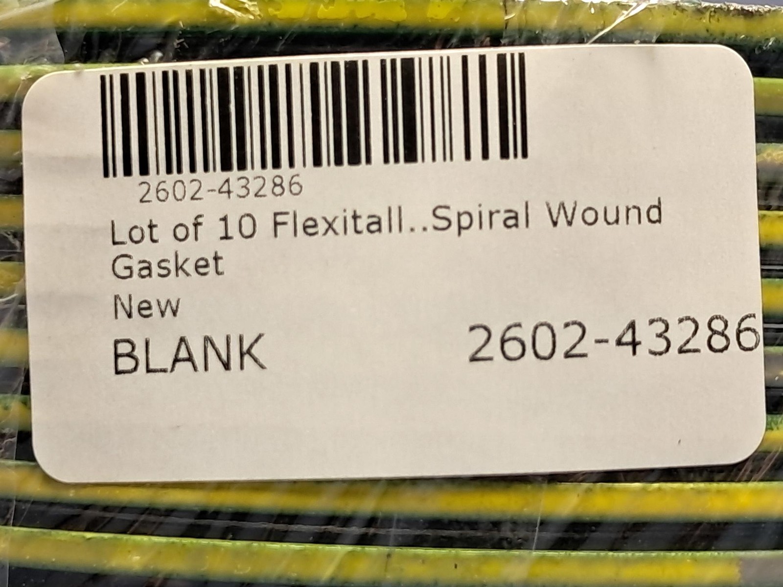Lot of 10 Flexitallic CG – 4″ 300# 304/FG/CS Spiral Wound Gasket