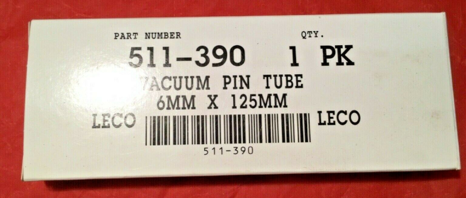 LECO 6mm x 125mm Evacuated Glass Pin Tubes (511-390) (10 boxes of 10 tubes)