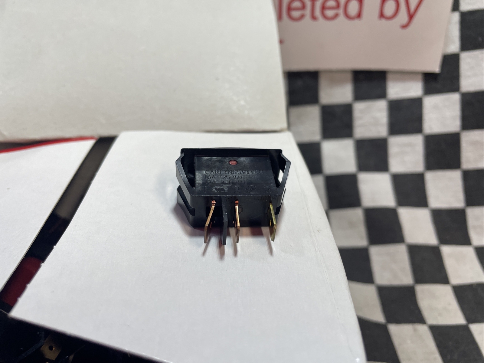 CARLING SWITCH ROCKER LRA211-RS-B/120NXBM2 DD-76945 LRA-70213500 #1227B5
