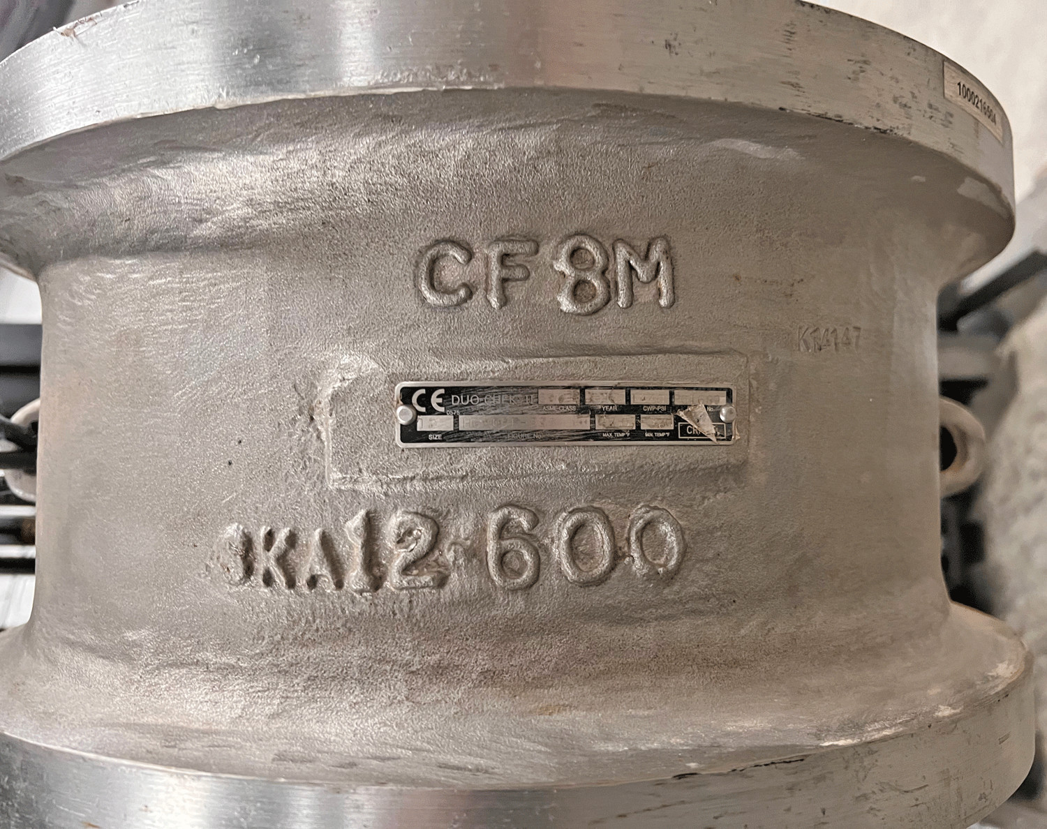 CRANE SKA 12″ Class 600 CF8M Stainless Steel DUO CHEK II CHECK VALVE 2014 SS